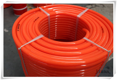 Orange PU Polyurethane Round Belt anti static with 3mm - 8mm Textile