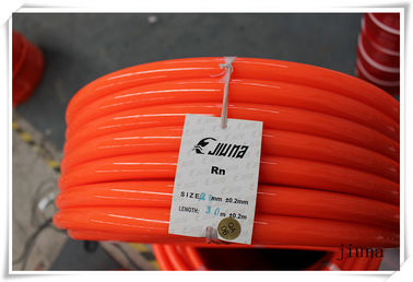 Orange PU Polyurethane Round Belt anti static with 3mm - 8mm Textile