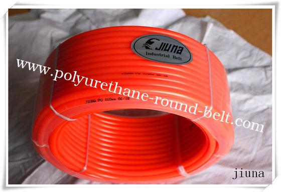 50m Per Roll Round Pu Extruded Belt Diameter 10 Mm - 16 Mm Orange