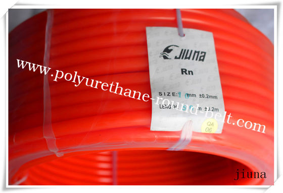 50m Per Roll Round Pu Extruded Belt Diameter 10 Mm - 16 Mm Orange